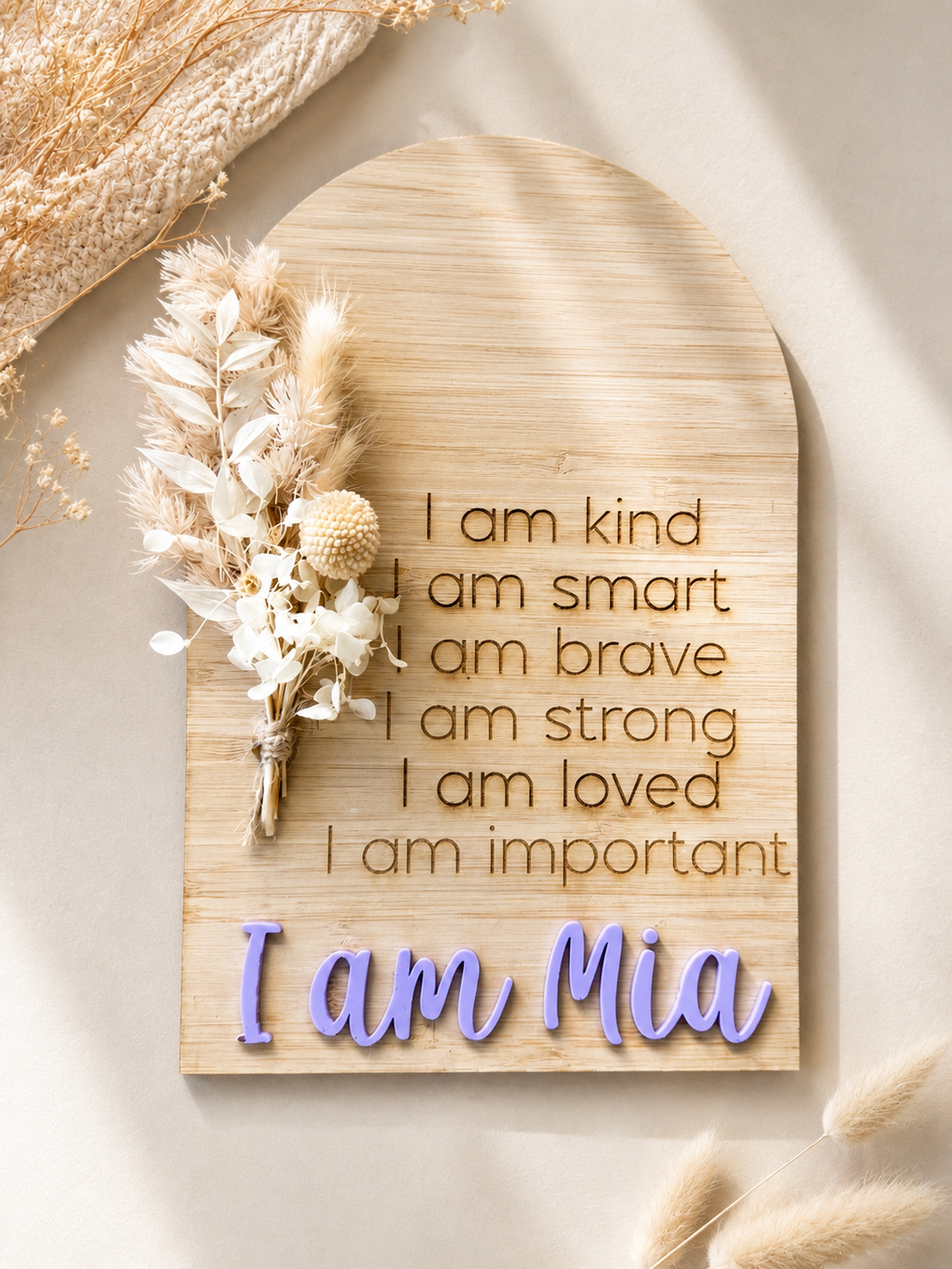 Affirmation Wall Plaque | Positive Affirmation Wall Art