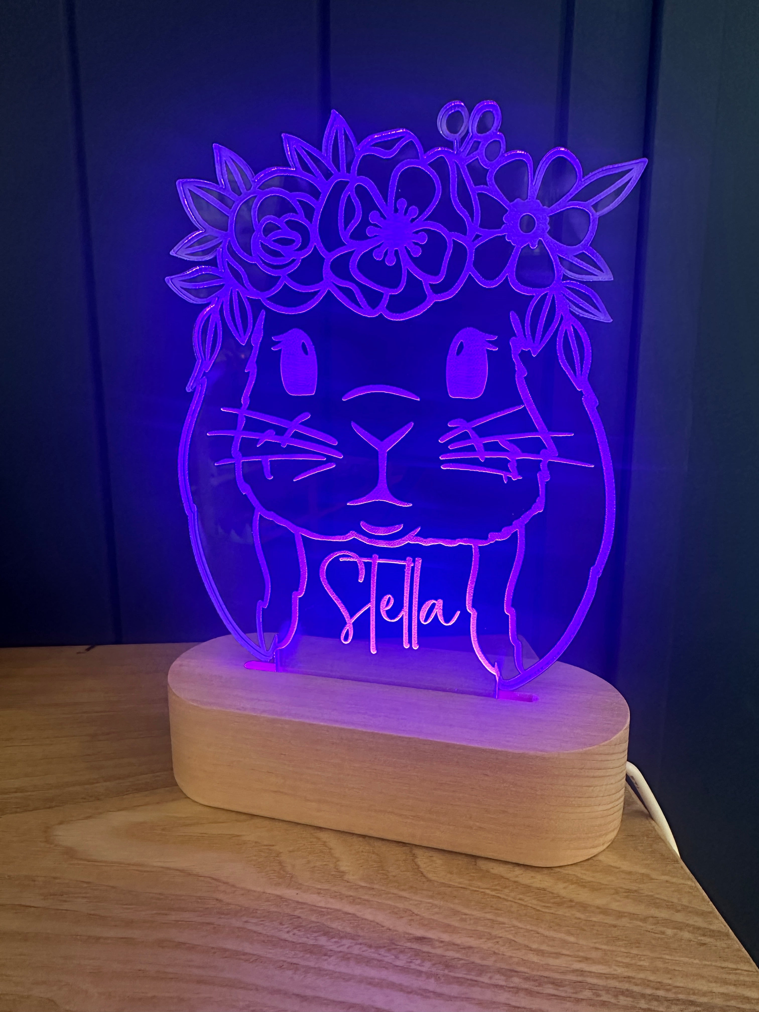 Personalised LED Night Lights for Kids & Nurseries | Coco & May