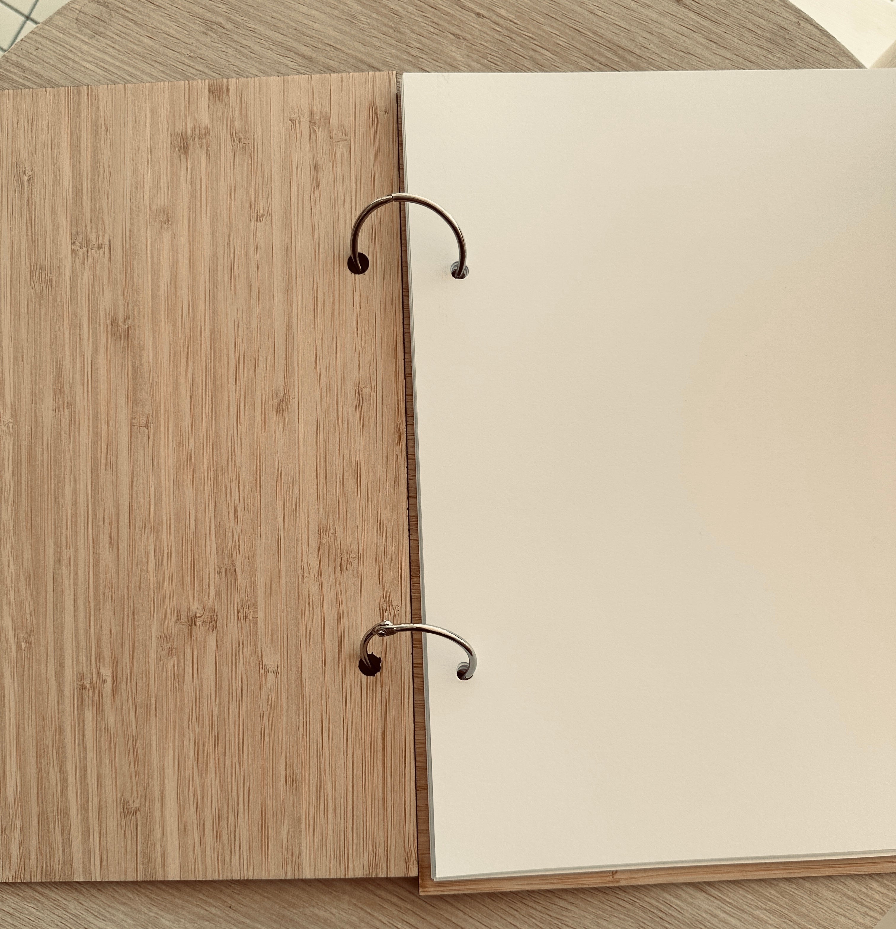 Personalised baby memory book wooden engraved cover keepsake