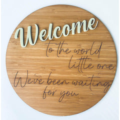 Baby Plaque - We’ve been waiting for you plaque